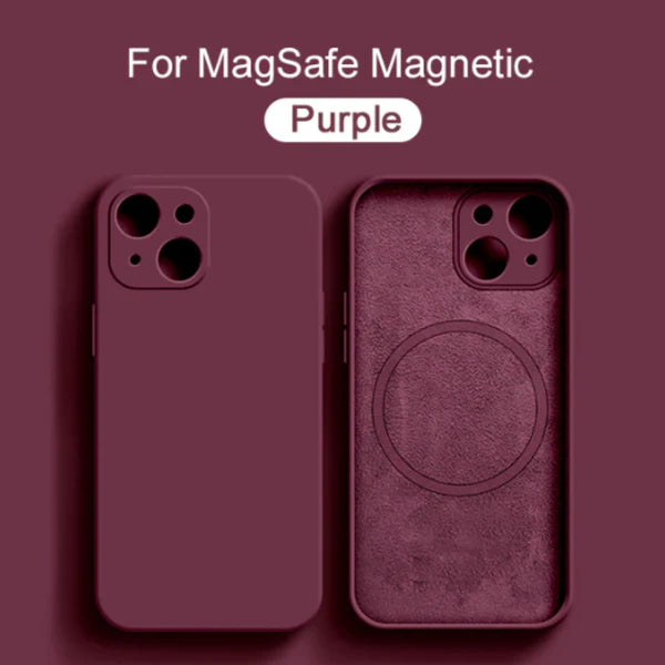 Purple Magsafe Silicone Case