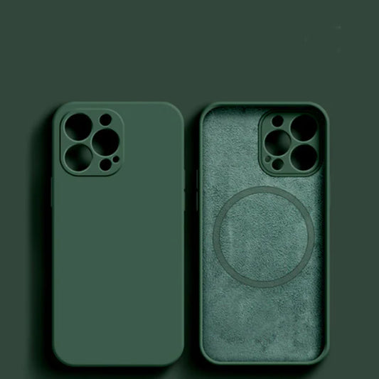 Dark Green Magsafe Silicone Case